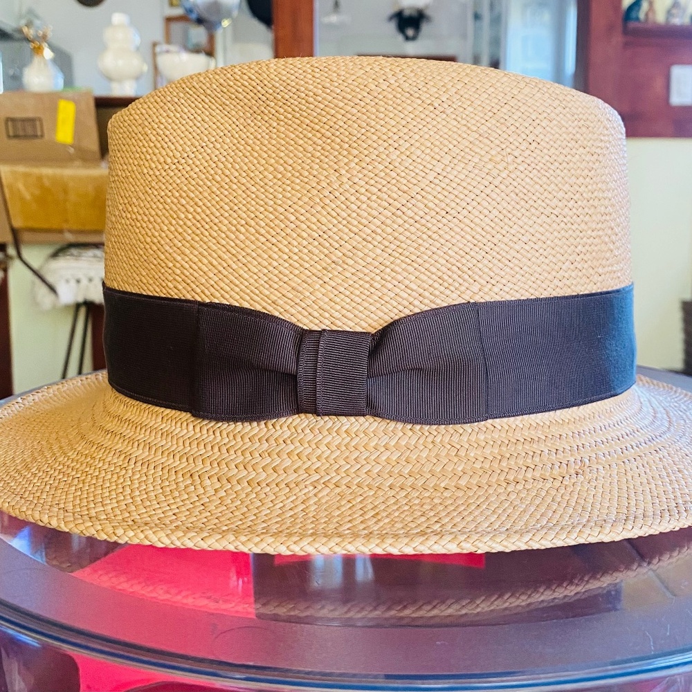 Satya Twena - Natural Straw Fedora - Like New - Sz L
